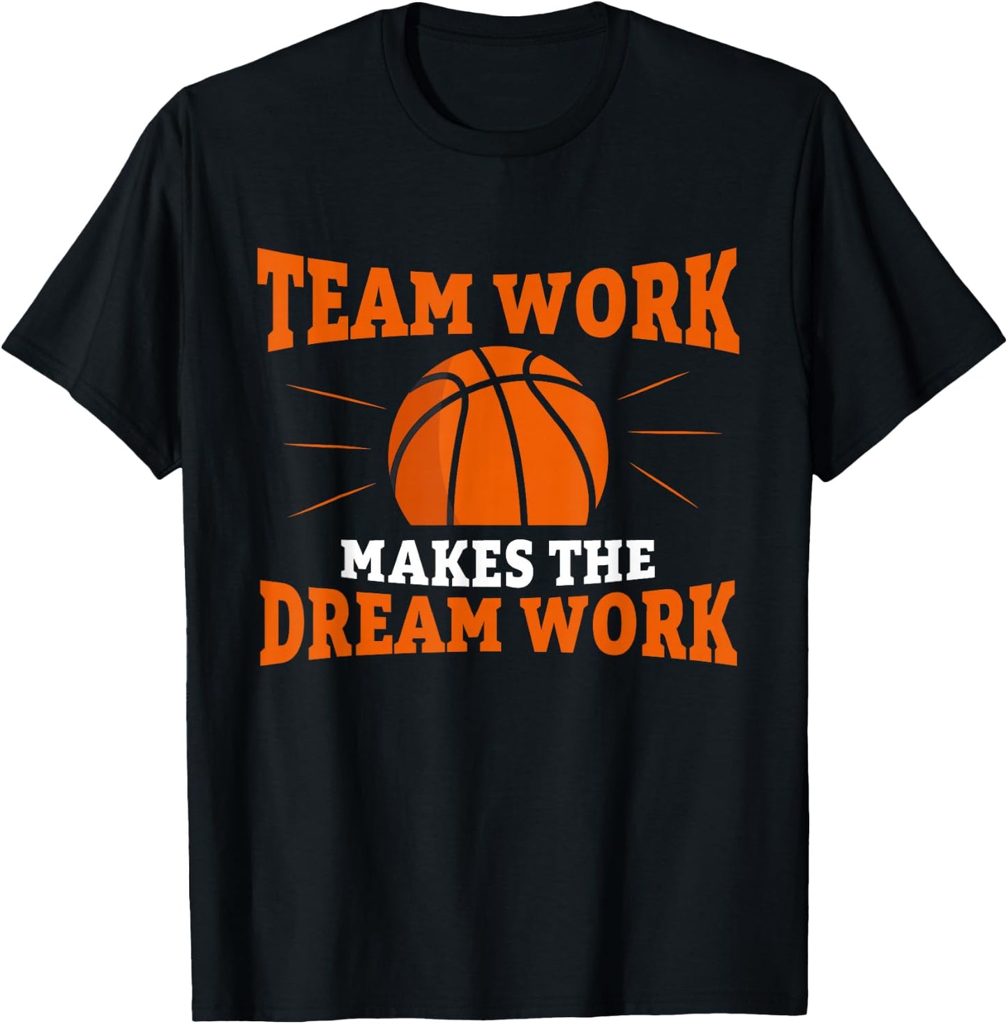 Basketball Player Support Teamwork for a Basketball Coach T-Shirt - T-Shirt | Black