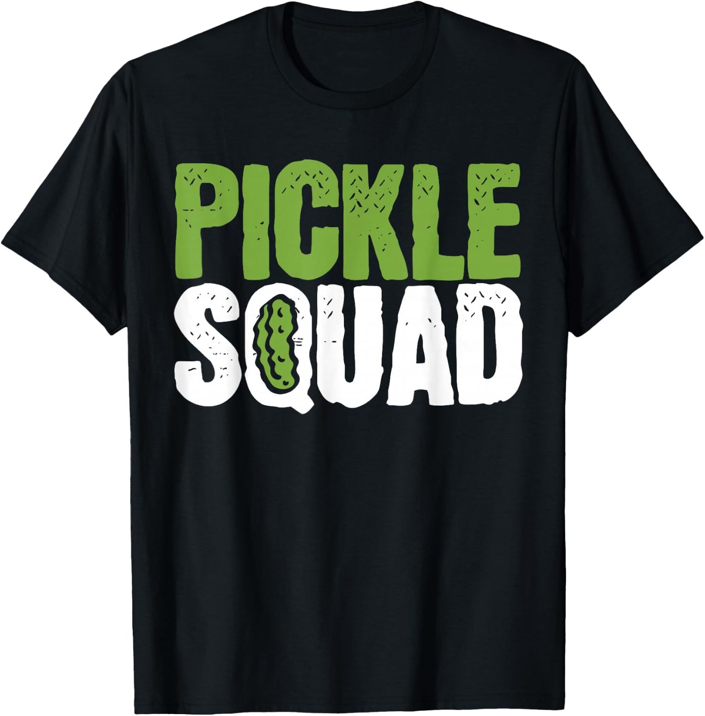 Pickle Cucumber Vegan Squad Green Grocer T-Shirt - T-Shirt | Black