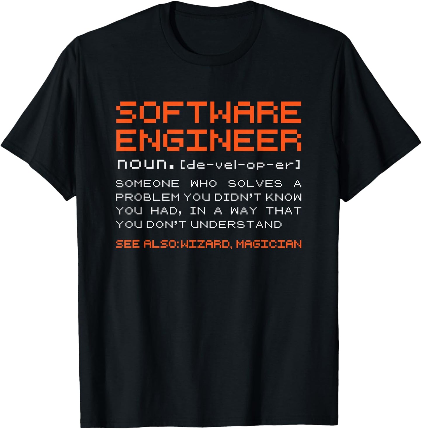 Software-Engineer Developer Definition Programming T-Shirt - T-Shirt | Black