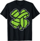 Volleyball Shamrock Clover St Patricks Day Lucky Sports Gift T-Shirt - T-Shirt | Black