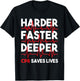 Harder Faster Deeper CPR - Funny EMT EMS Paramedic Small T-Shirt - T-Shirt | Black