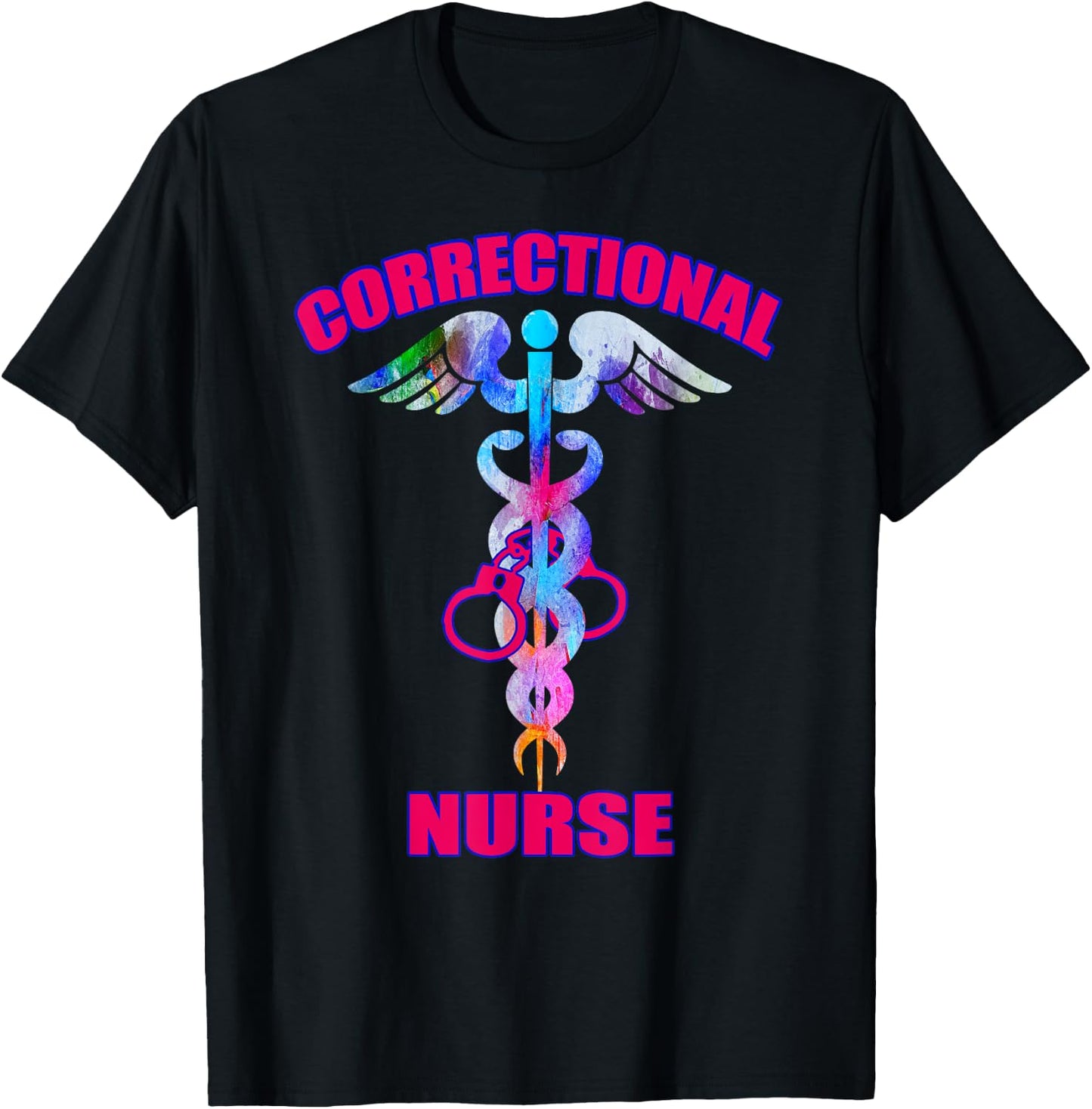 Correctional Nurse Jails Prisons Inmate Care RN LPN Nursing T-Shirt - T-Shirt | Black