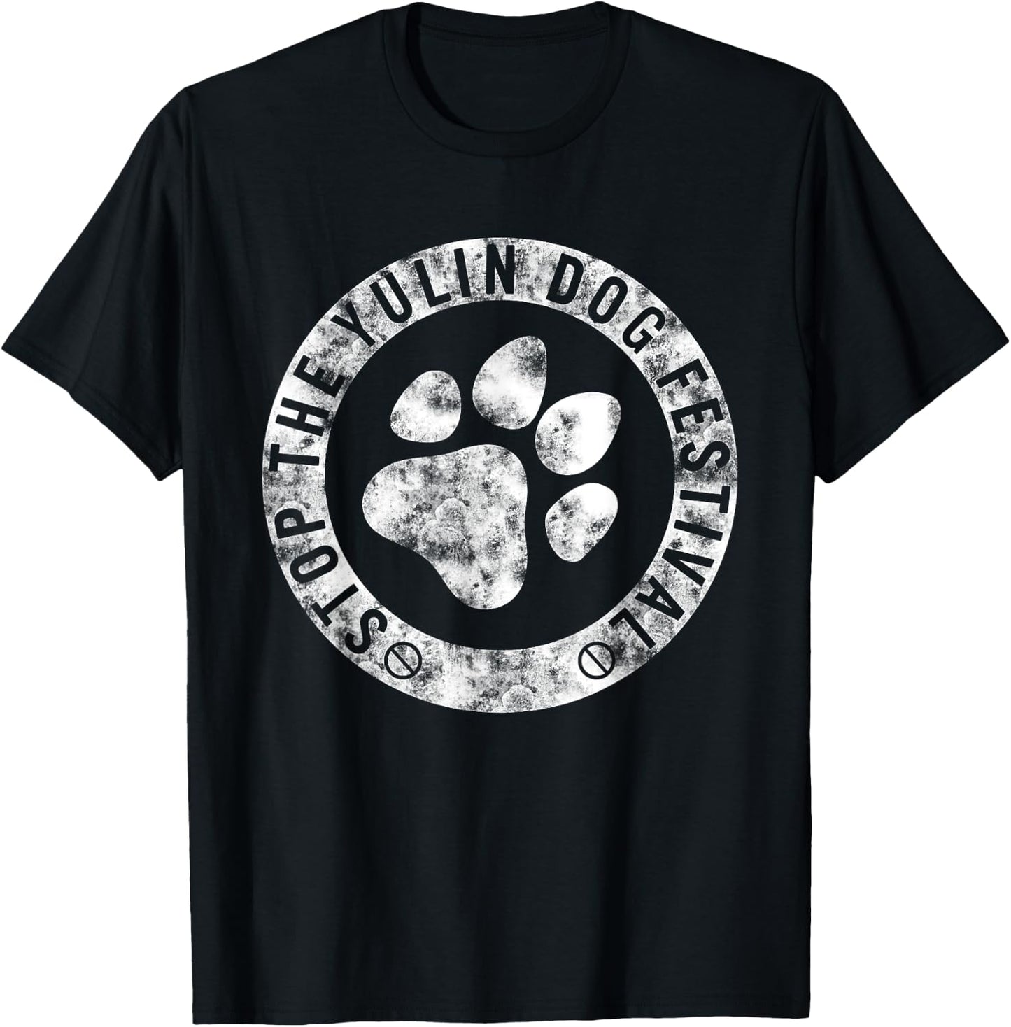 Stop The Yulin Dog Meat Festival Save Animal Rights Chinese Women Kids T-Shirt - T-Shirt | Black