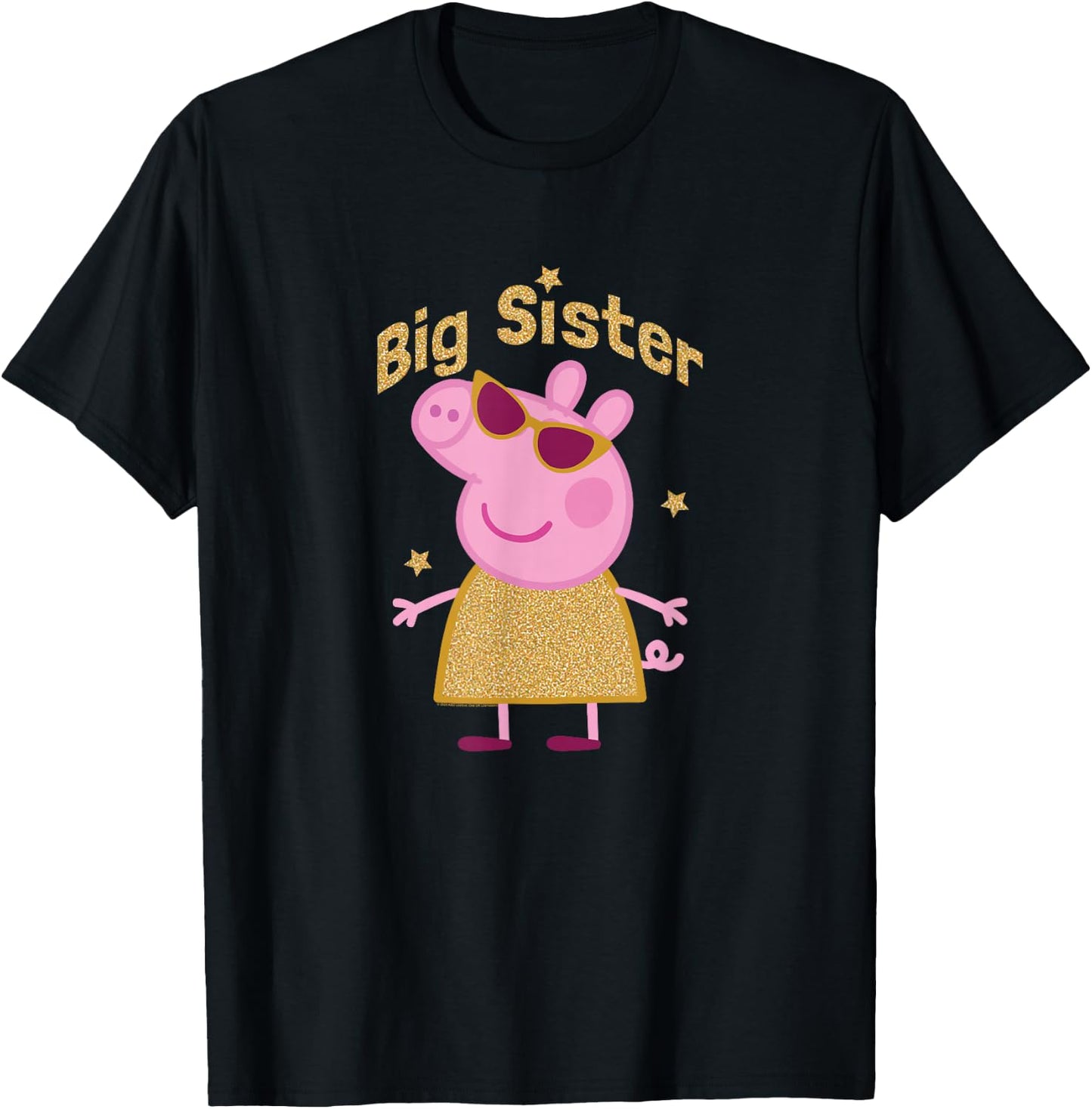Peppa Pig Big Sister Peppa T-Shirt - T-Shirt | Black