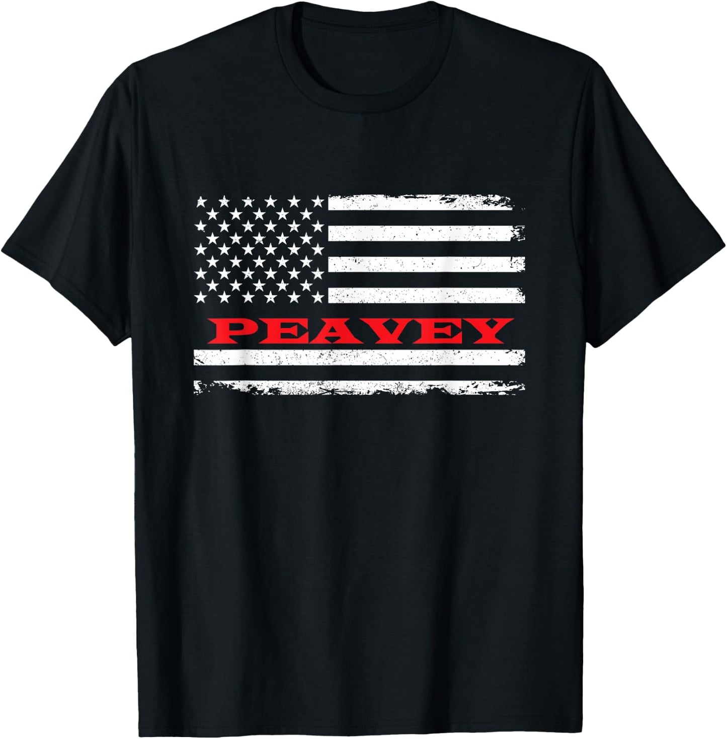 Idaho American Flag Peavey USA Patriotic Souvenir T-Shirt - T-Shirt | Black