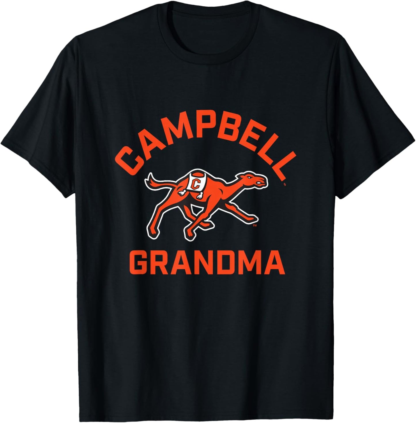 Campbell University Fighting Camels Arched Grandma T-Shirt - T-Shirt | Black