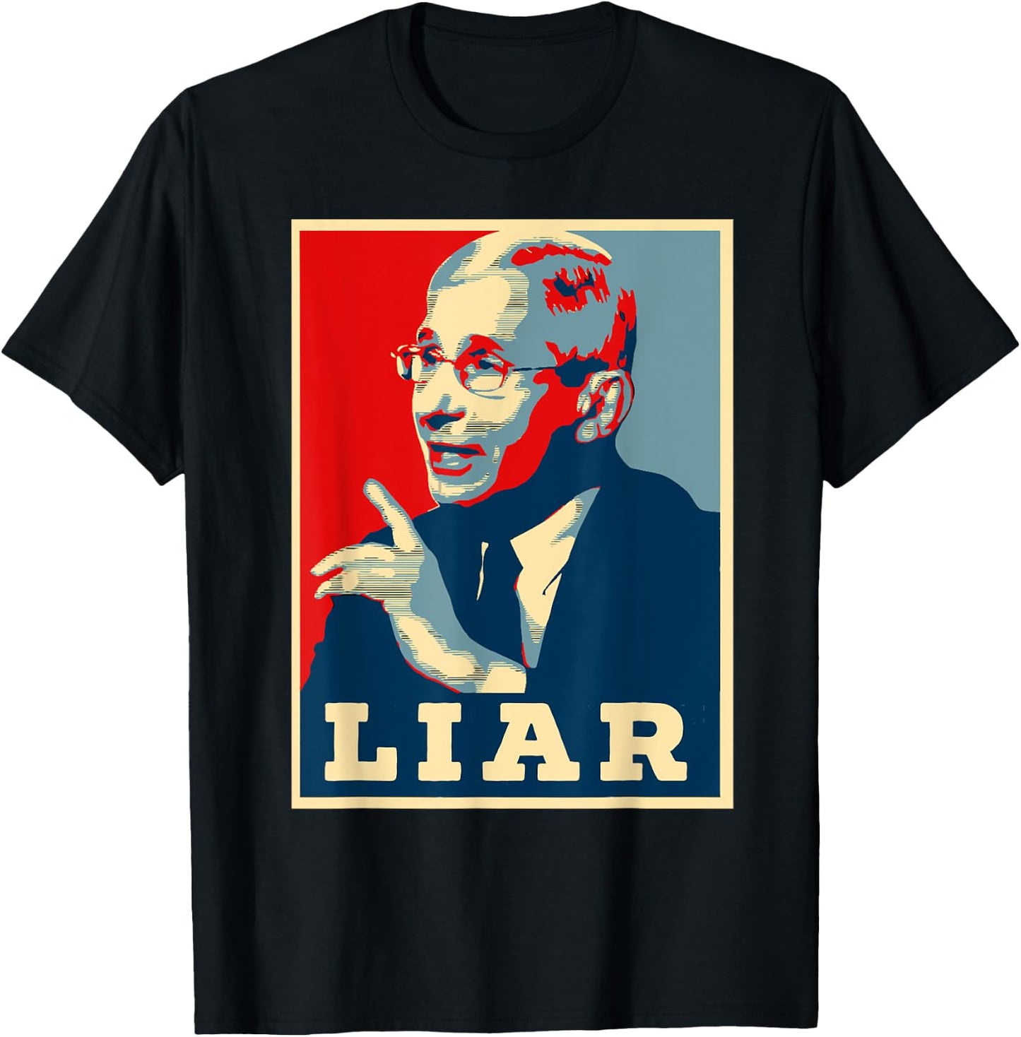 Fauci Liar Lied Halloween Shirt Anthony Fauci Costume T-Shirt - T-Shirt | Black
