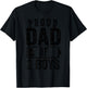 Proud Dad of 2 Boys Gifts Daddy of Two Sons T-Shirt - T-Shirt | Black
