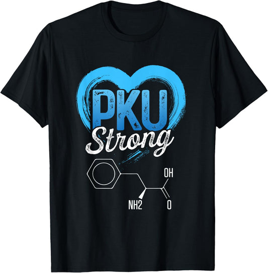 Phenylketonuria PKU Strong Warrior Healing Awareness DA1 T-Shirt - T-Shirt | Black