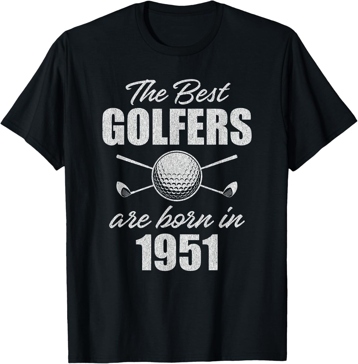 74 Year Old Golfer: Golfing 1951 74th Birthday T-Shirt - T-Shirt | Black