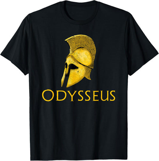 Ancient Greek Epic Myth - Odysseus - Trojan War The Iliad T-Shirt - T-Shirt | Black