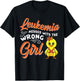 Leukemia Messed With The Wrong Girl Chick Awareness Women T-Shirt - T-Shirt | Black