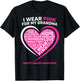 Kids Gift I Wear Pink For My Grandma Breast Cancer Awareness T-Shirt - T-Shirt | Black