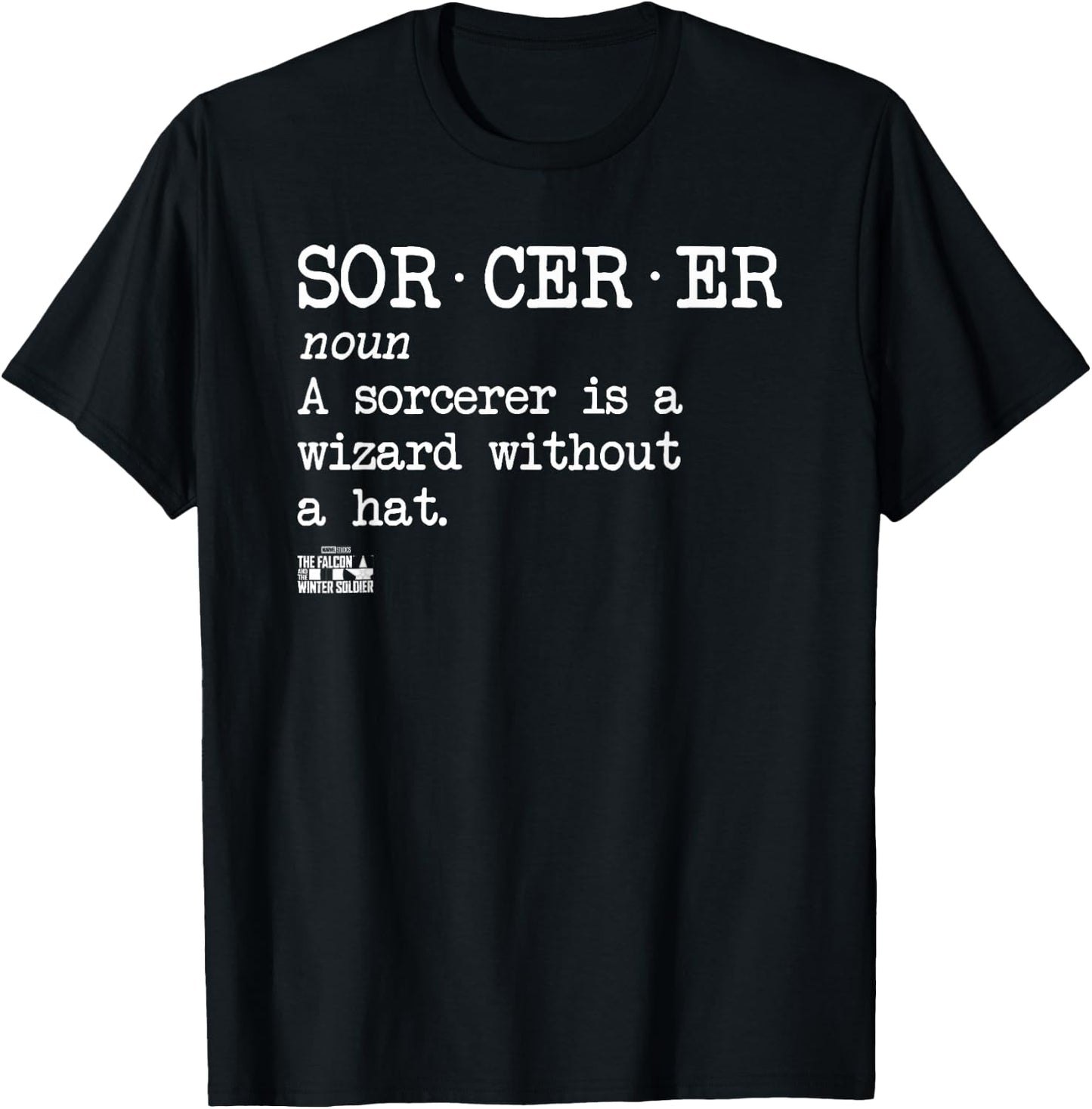 Marvel Falcon Winter Soldier Sorcerer Definition T-Shirt - T-Shirt | Black