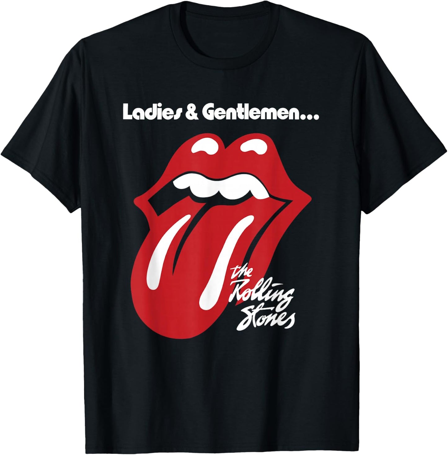 Official Rolling Stones Ladies & Gentlemen Black T-Shirt - T-Shirt | Black