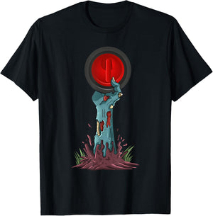 Zombie Hands Curling Funny Halloween Horror Scary Costume T-Shirt - T-Shirt | Black