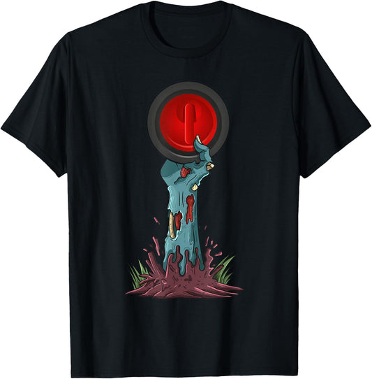 Zombie Hands Curling Funny Halloween Horror Scary Costume T-Shirt - T-Shirt | Black