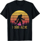 I Drink Alone Bigfoot Beer Sasquatch Retro Novelty Humour T-Shirt - T-Shirt | Black