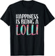Happiness Is Being A Lolli Shirt Women Mothers Day T-Shirt - T-Shirt | Black