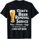 Clint's Beer Removal Service Shirt, Funny Shirt For Beer Day T-Shirt - T-Shirt | Black