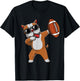 Dabbing Pitbull Dog Cute Pit Bull Dab Boys Football Gift T-Shirt - T-Shirt | Black