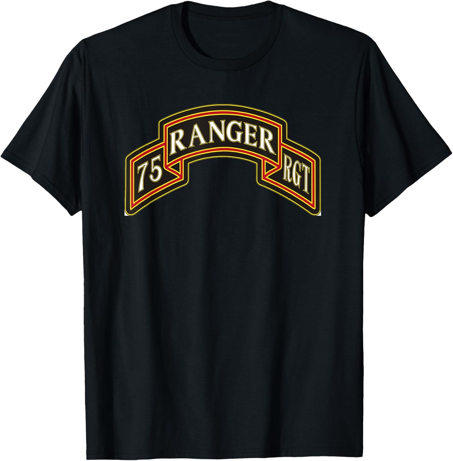 US Army Ranger 75th Regiment T-Shirt - T-Shirt | Black