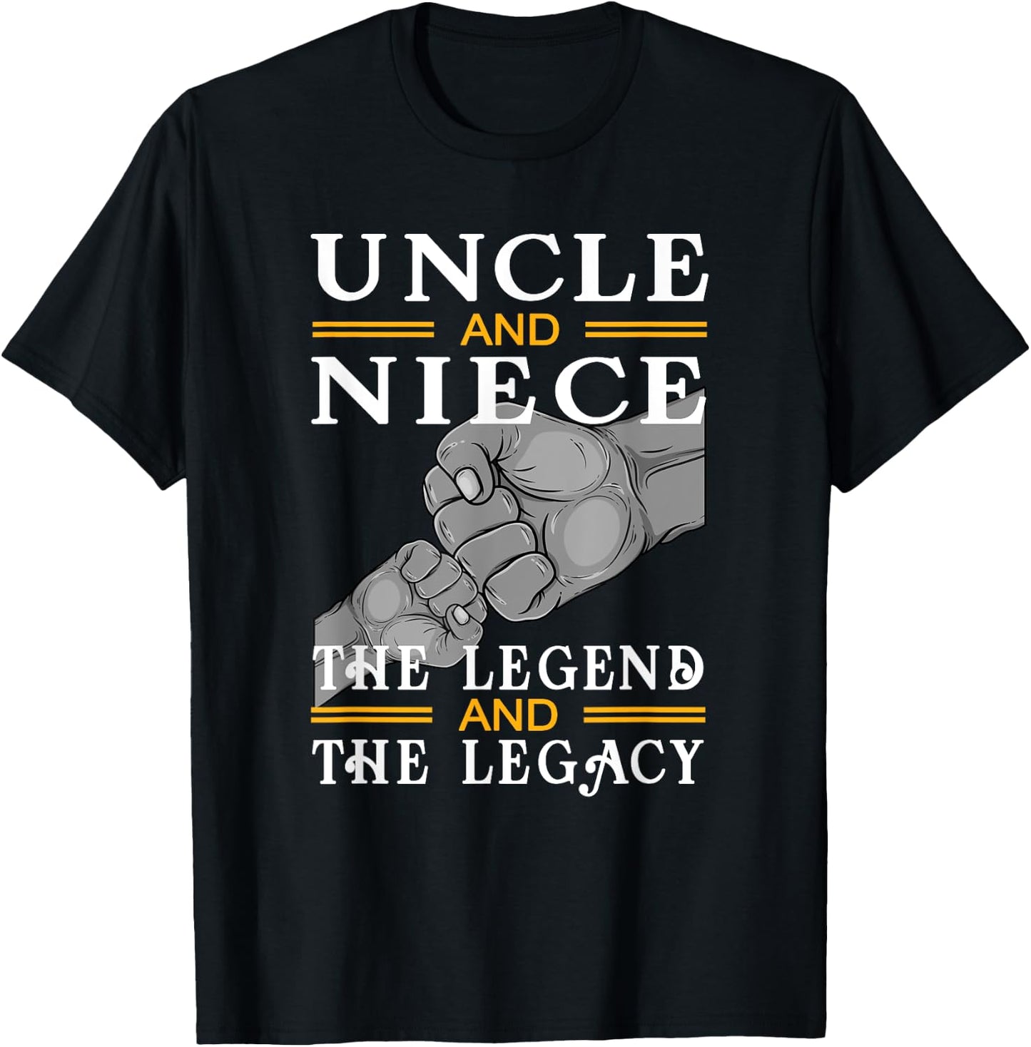 Uncle and Niece Matching the Legend the Legacy T-Shirt - T-Shirt | Black