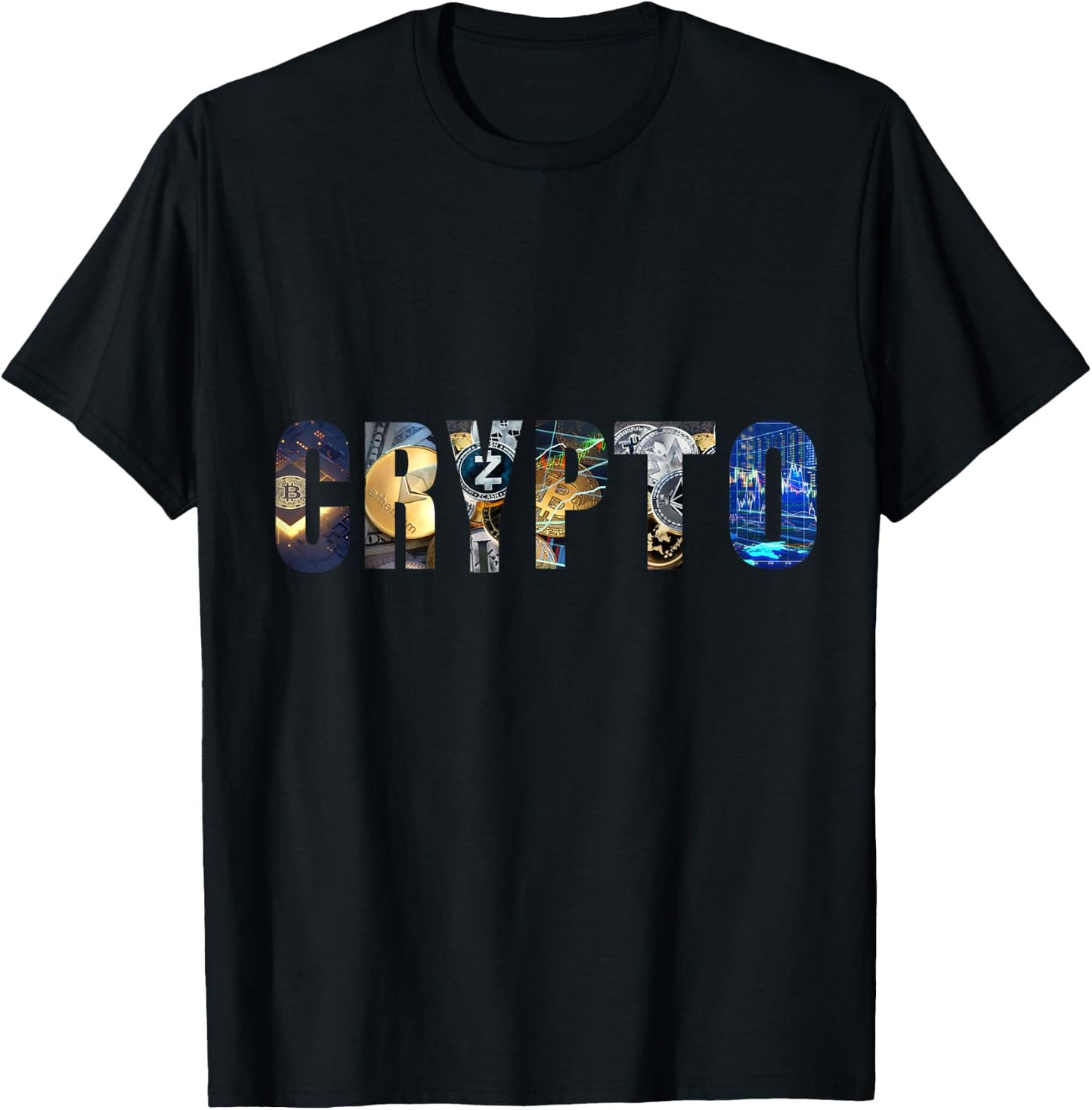 Crypto Bitcoin NTFs T-Shirt - T-Shirt | Black