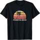 Puerto Rico Vintage 70s Retro Throwback Design T-Shirt - T-Shirt | Black