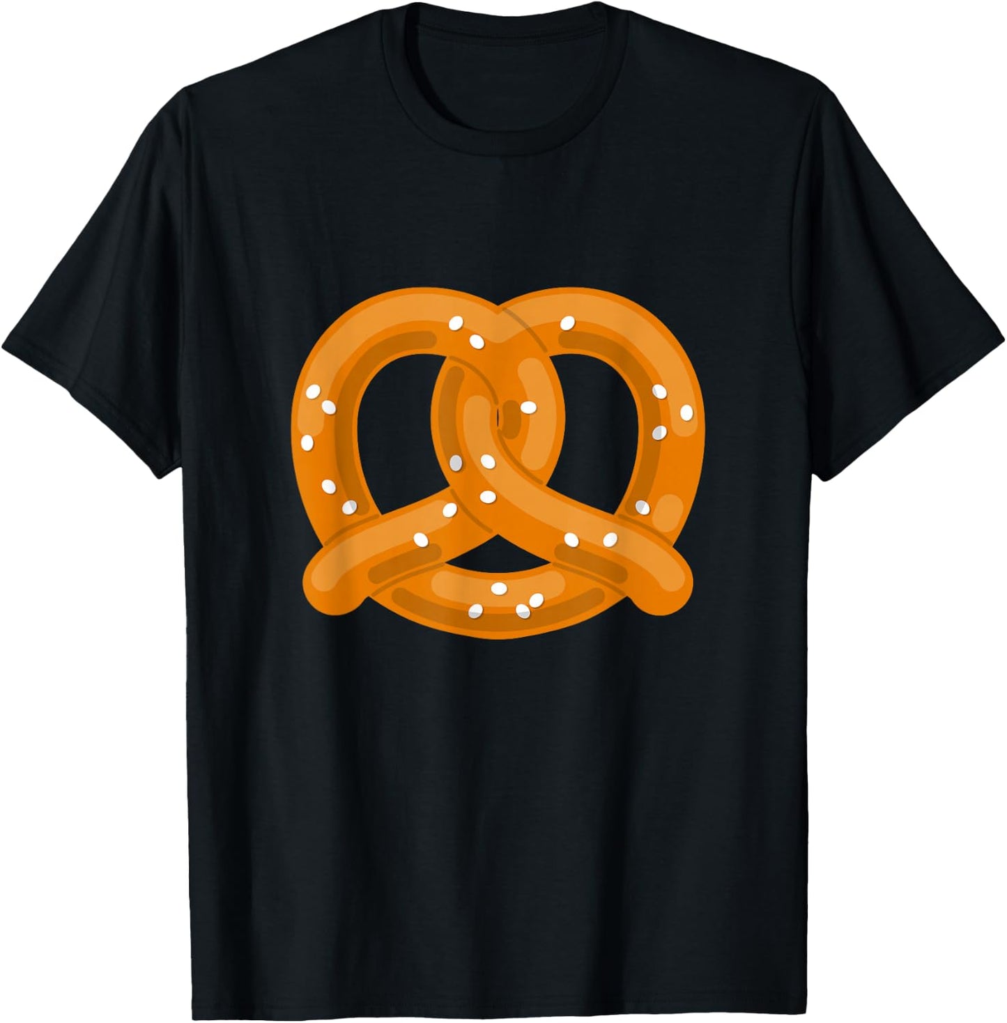 Graphic Soft Pretzel Design Pretzel Lover T-Shirt - T-Shirt | Black