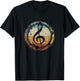 Treble Clef Treble Clef for Musicians Teachers Vintage T-Shirt - T-Shirt | Black