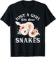 Just A Girl Who Loves Snakes T-Shirt - T-Shirt | Black