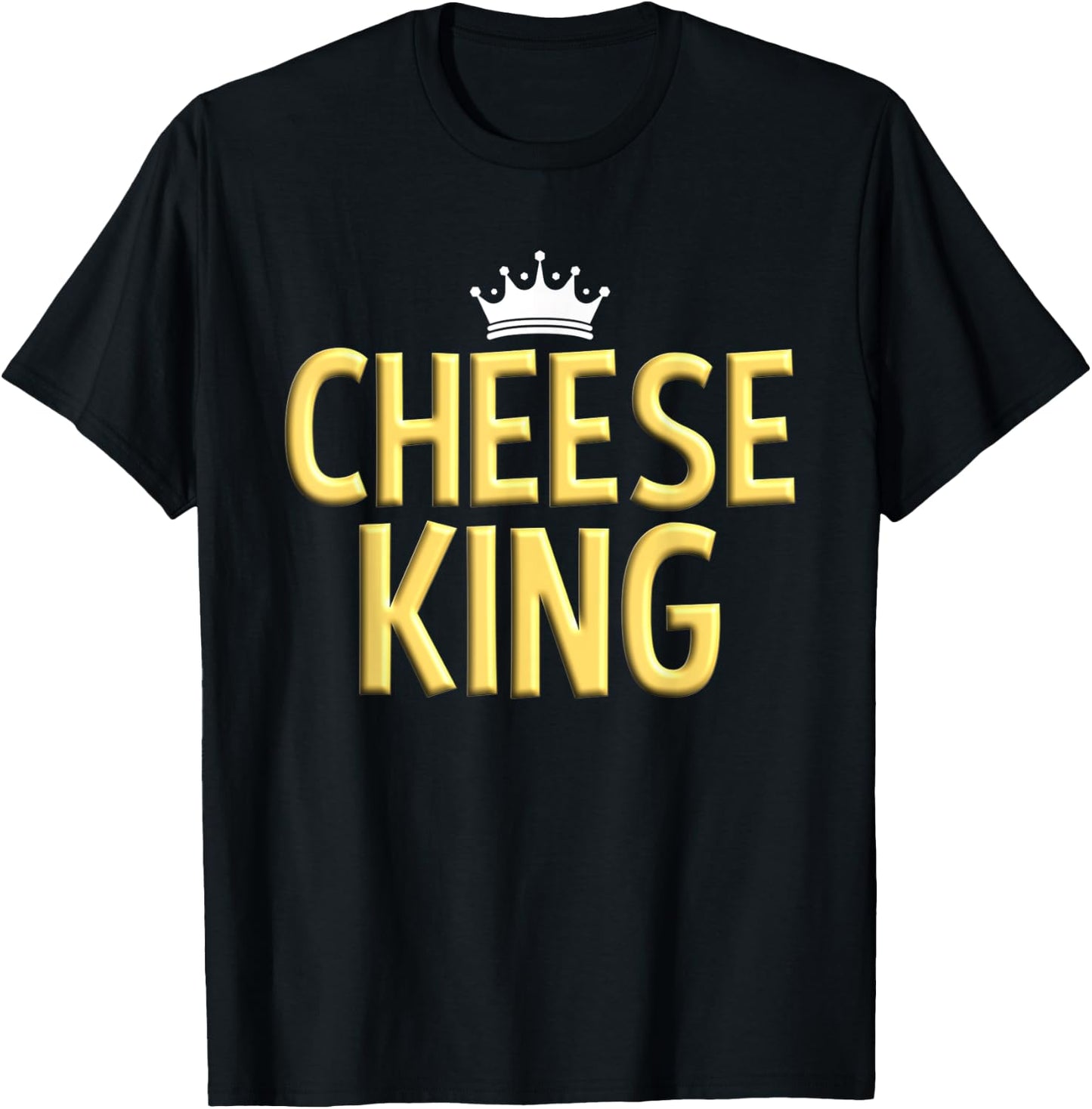 Cheese King Cheese Foodie Men's Cheese Lover T-Shirt - T-Shirt | Black