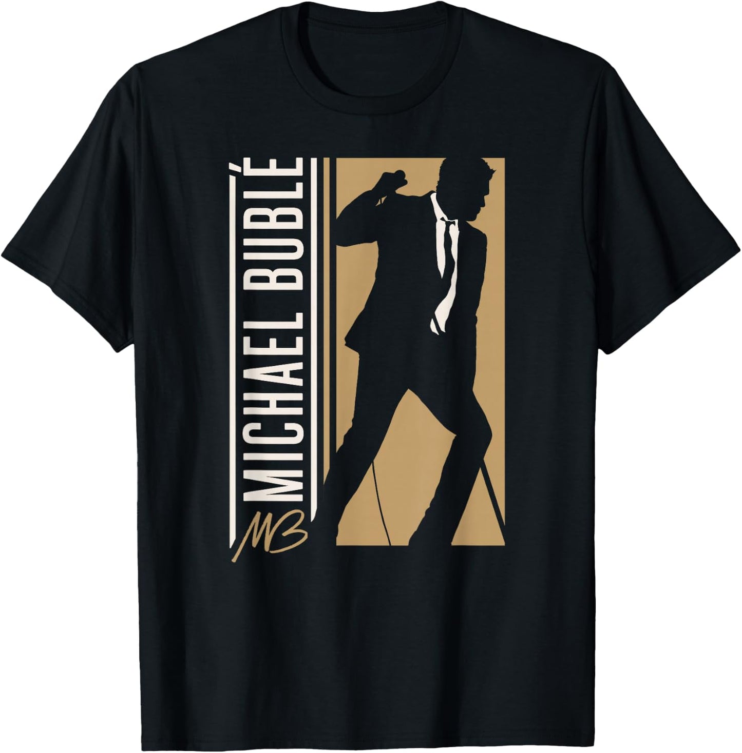 Michael Bublé Vertical Silhouette T-Shirt - T-Shirt | Black