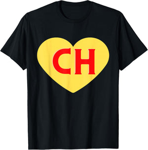 Whyte Women's Red Heart , Small, Classic Fit, , Short Sleeve, Machine Wash, US Size Small T-Shirt - T-Shirt | Black