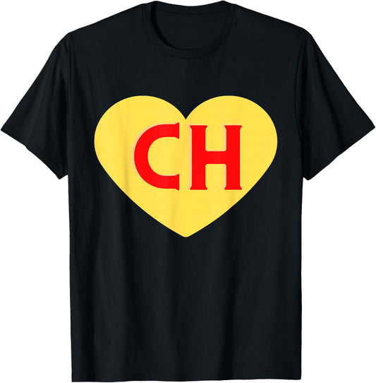 Whyte Women's Red Heart , Small, Classic Fit, , Short Sleeve, Machine Wash, US Size Small T-Shirt - T-Shirt | Black
