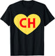 Whyte Women's Red Heart , Small, Classic Fit, , Short Sleeve, Machine Wash, US Size Small T-Shirt - T-Shirt | Black