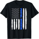 Patriotic Postal Worker American Flag Stars Stripes Postman T-Shirt - T-Shirt | Black
