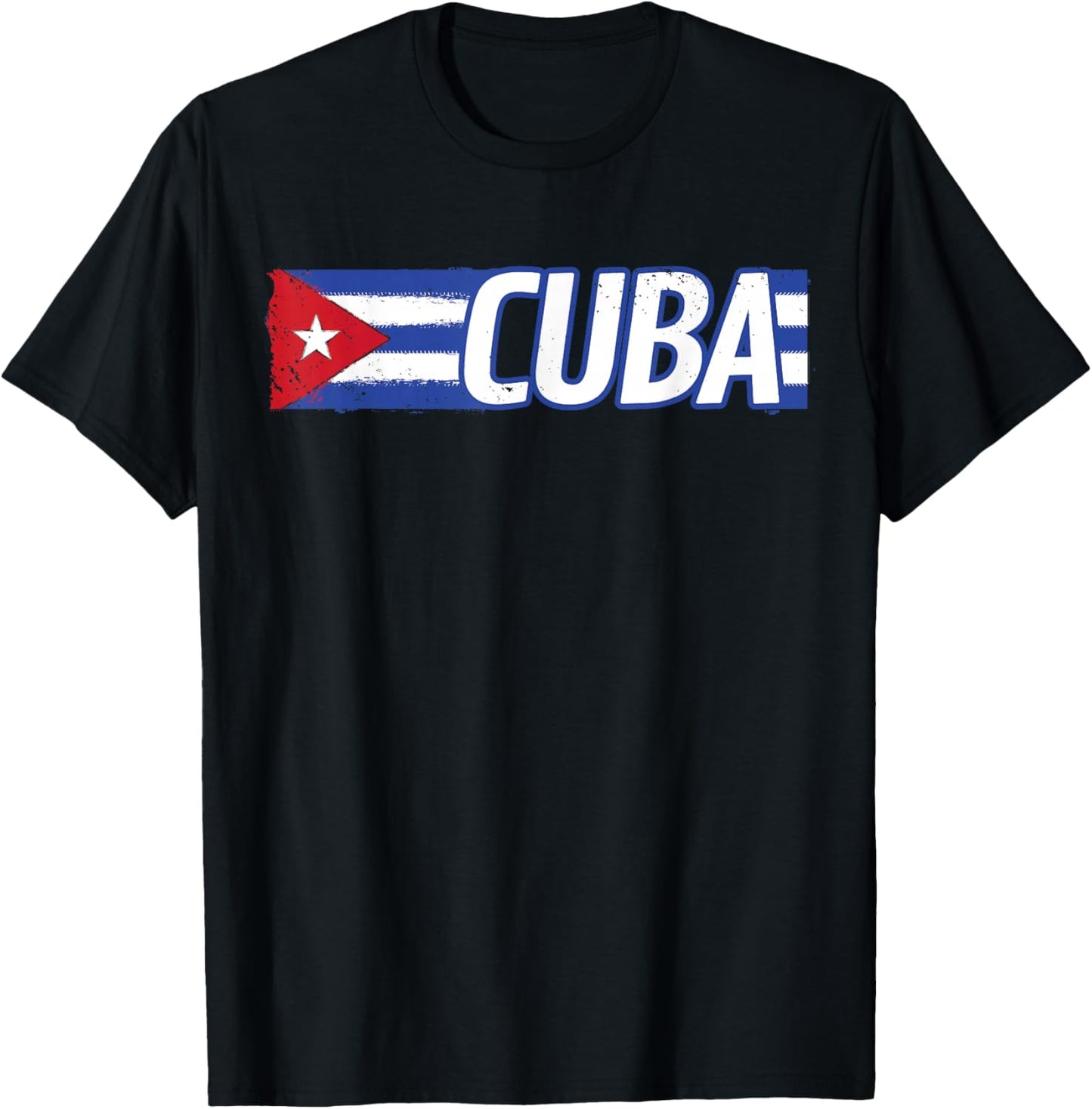 Cuban Flag Shirt Cuban Heritage Month Patriotic T-Shirt - T-Shirt | Black
