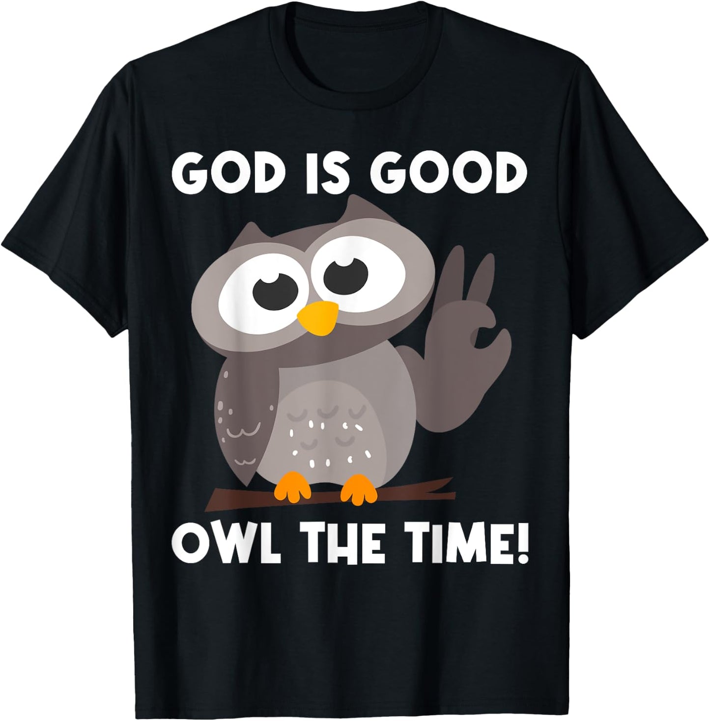 Owl Gift Women Boys Girls Nocturnal Bird Owl Lovers T-Shirt - T-Shirt | Black