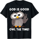 Owl Gift Women Boys Girls Nocturnal Bird Owl Lovers T-Shirt - T-Shirt | Black
