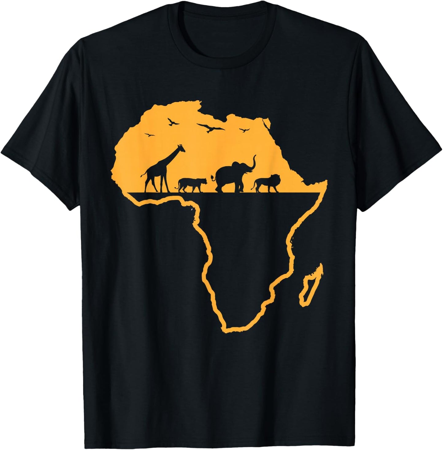 Africa Safari African Wild Animals - Environment National Park T-Shirt - T-Shirt | Black