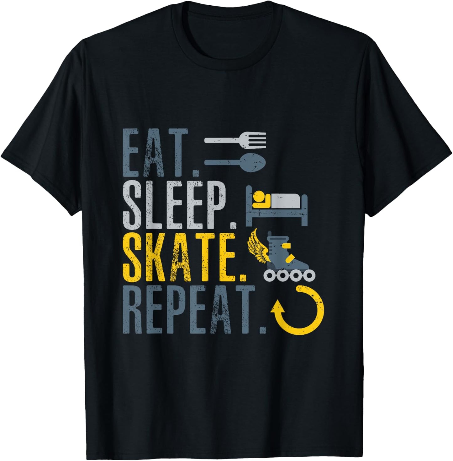 Rollerblades Accessories Rollerblades Adult Roller Blades T-Shirt - T-Shirt | Black