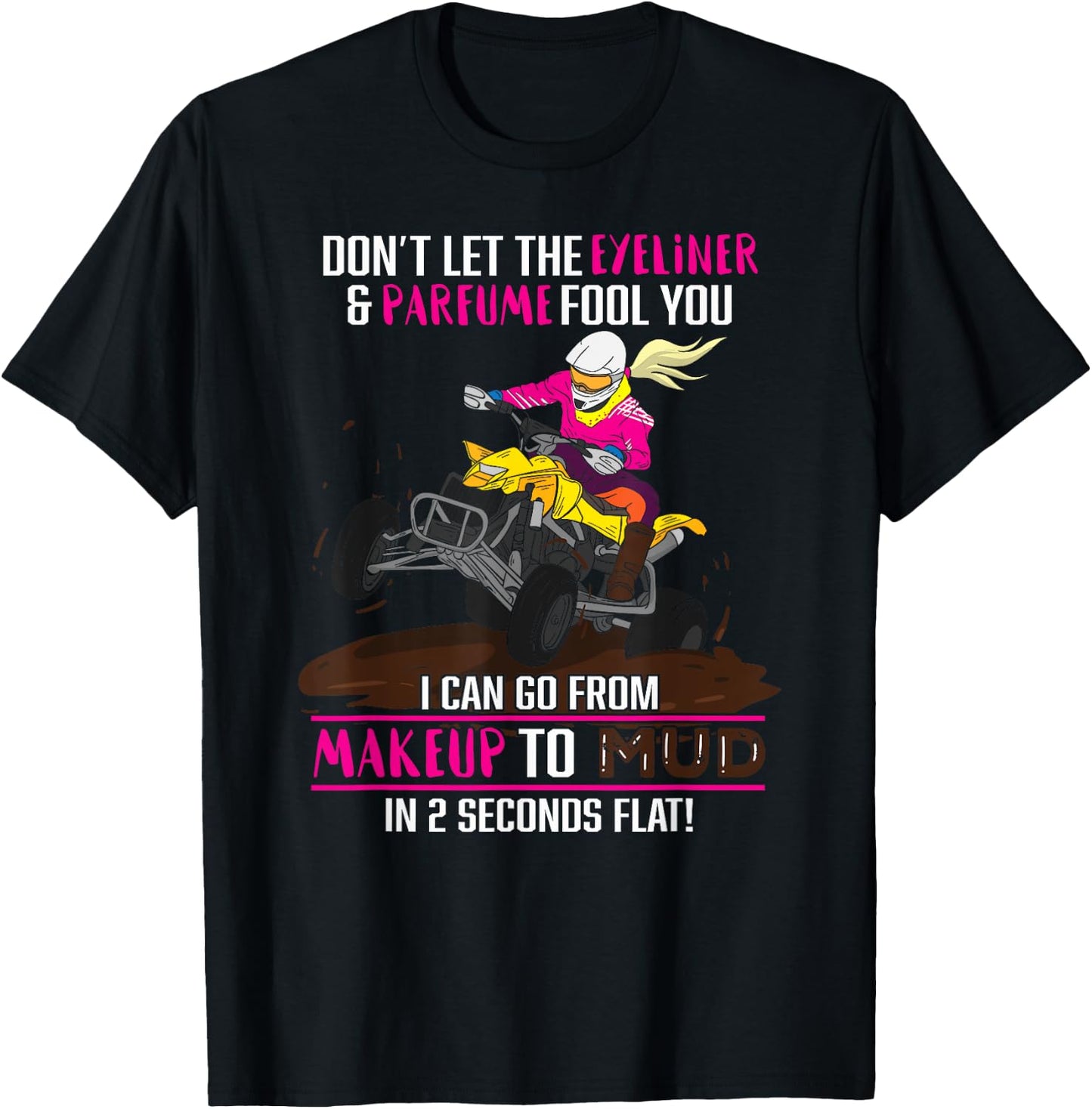Quad Bike Gift ATV Quad Biker Funny Offroad T-Shirt - T-Shirt | Black