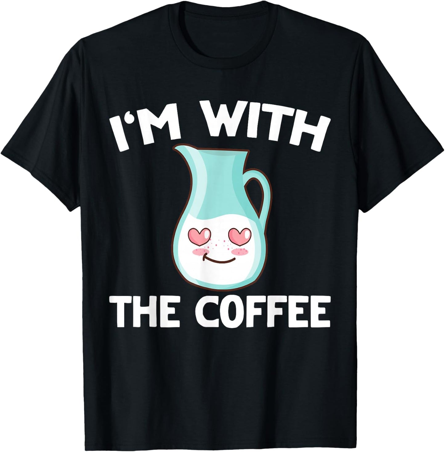 Coffee & Creamer Matching His & Hers Couples T-Shirt - T-Shirt | Black