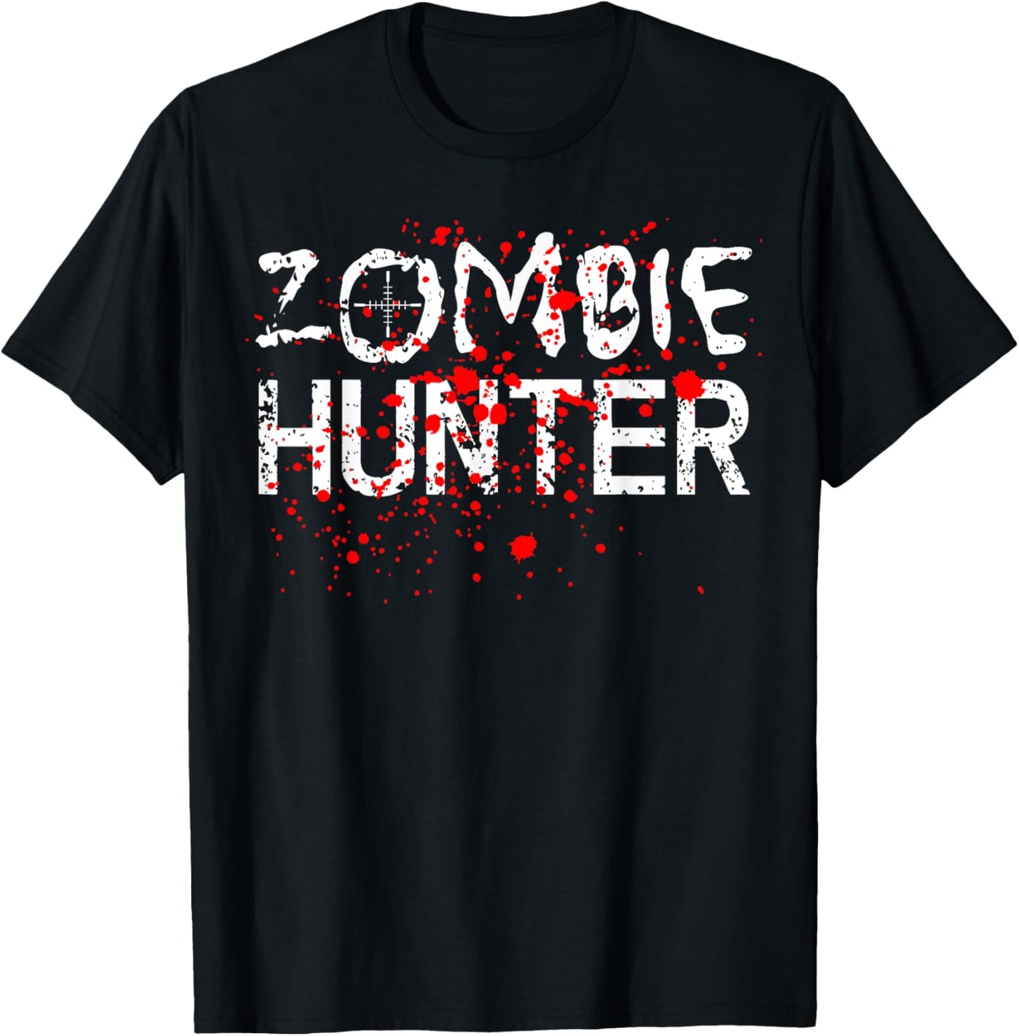 Fun Simple Zombie Hunter Halloween Costume T-Shirt - T-Shirt | Black
