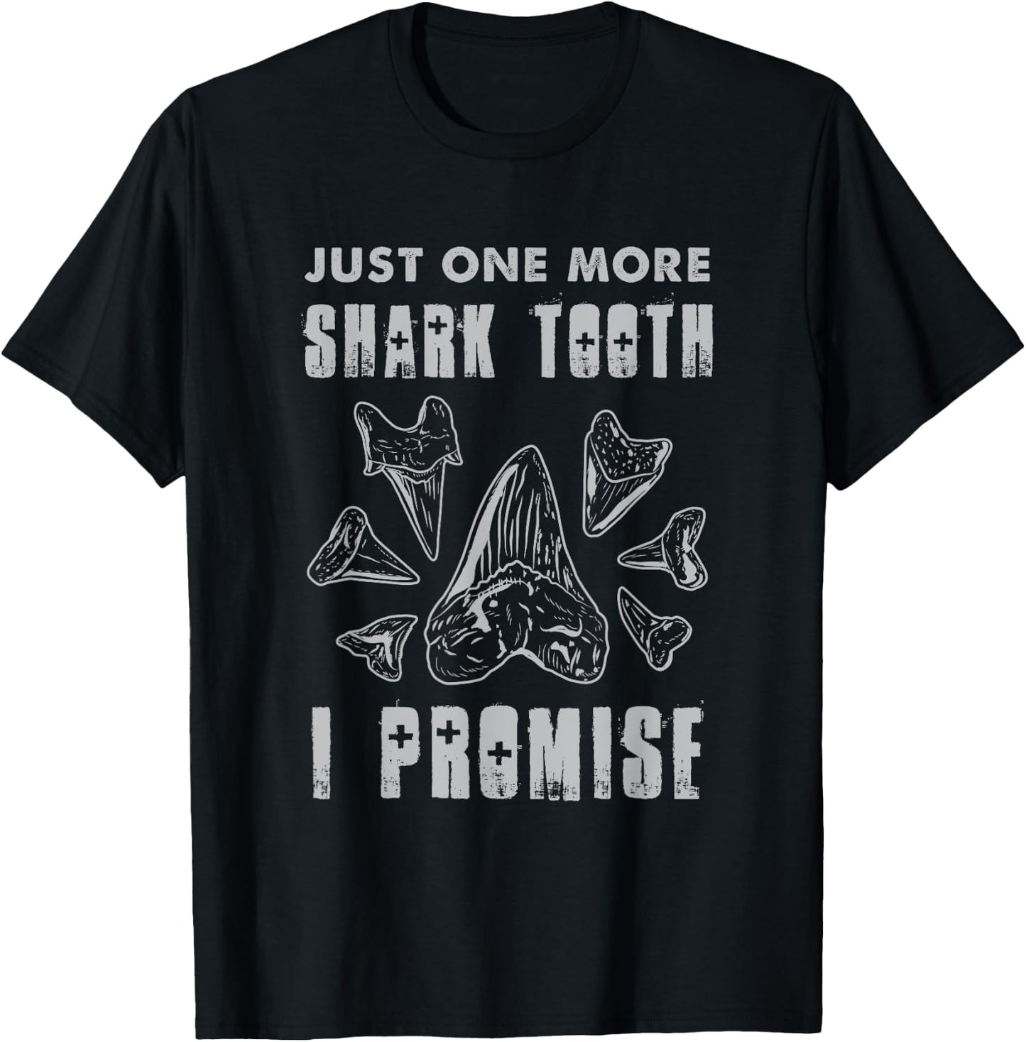 Shark Tooth Gift A Fossil Hunter T-Shirt - T-Shirt | Black