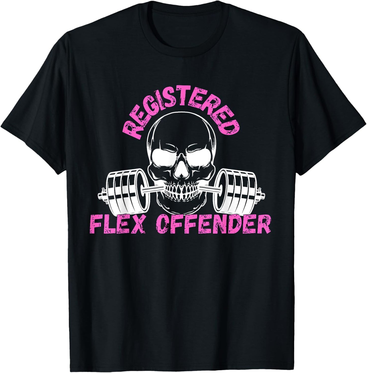 Registered Flex Offender Bodybuilder Gym Apparel T-Shirt - T-Shirt | Black