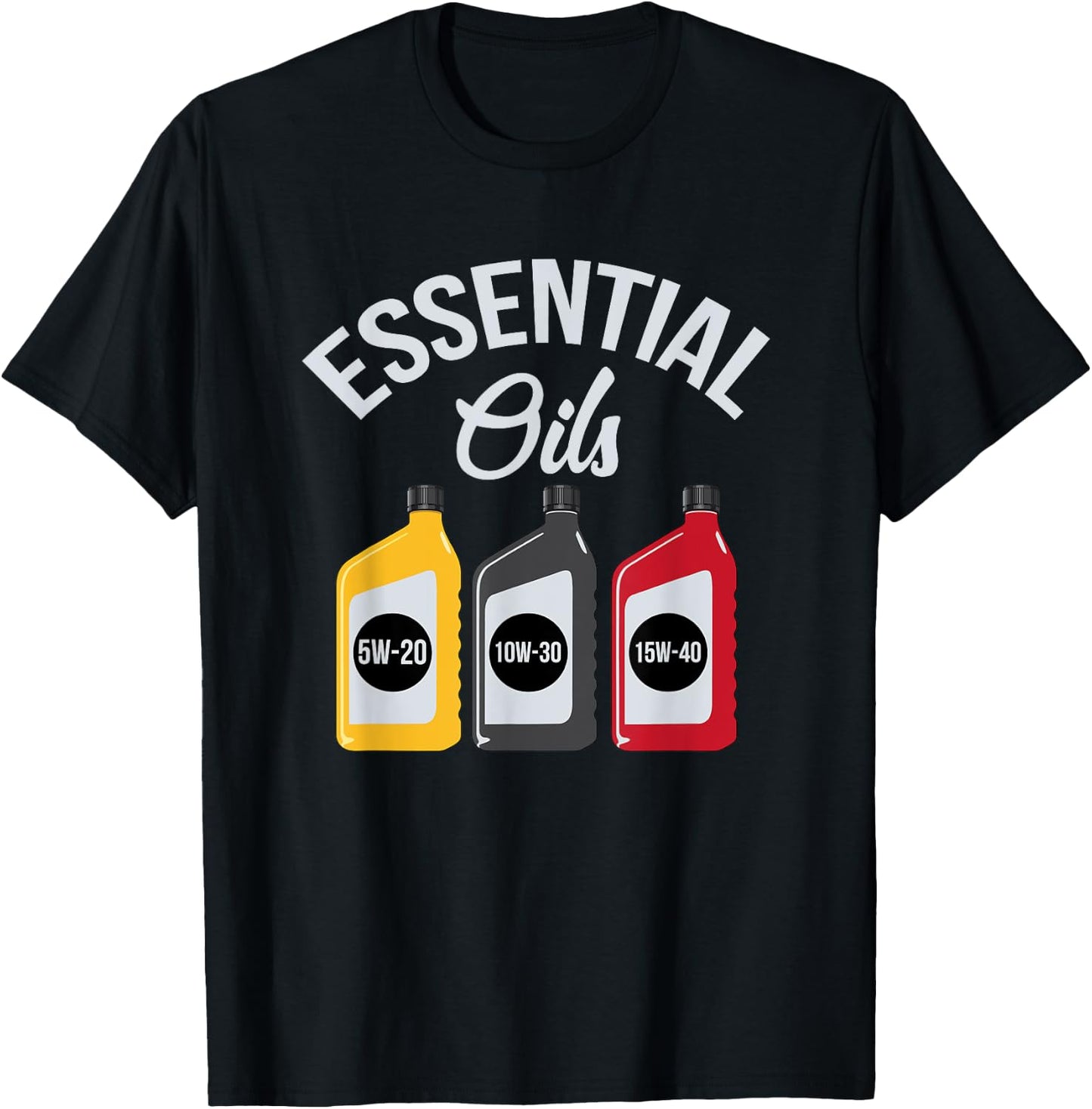 Essential Oils Funny Car Mechanic Oil Change T-Shirt - T-Shirt | Black