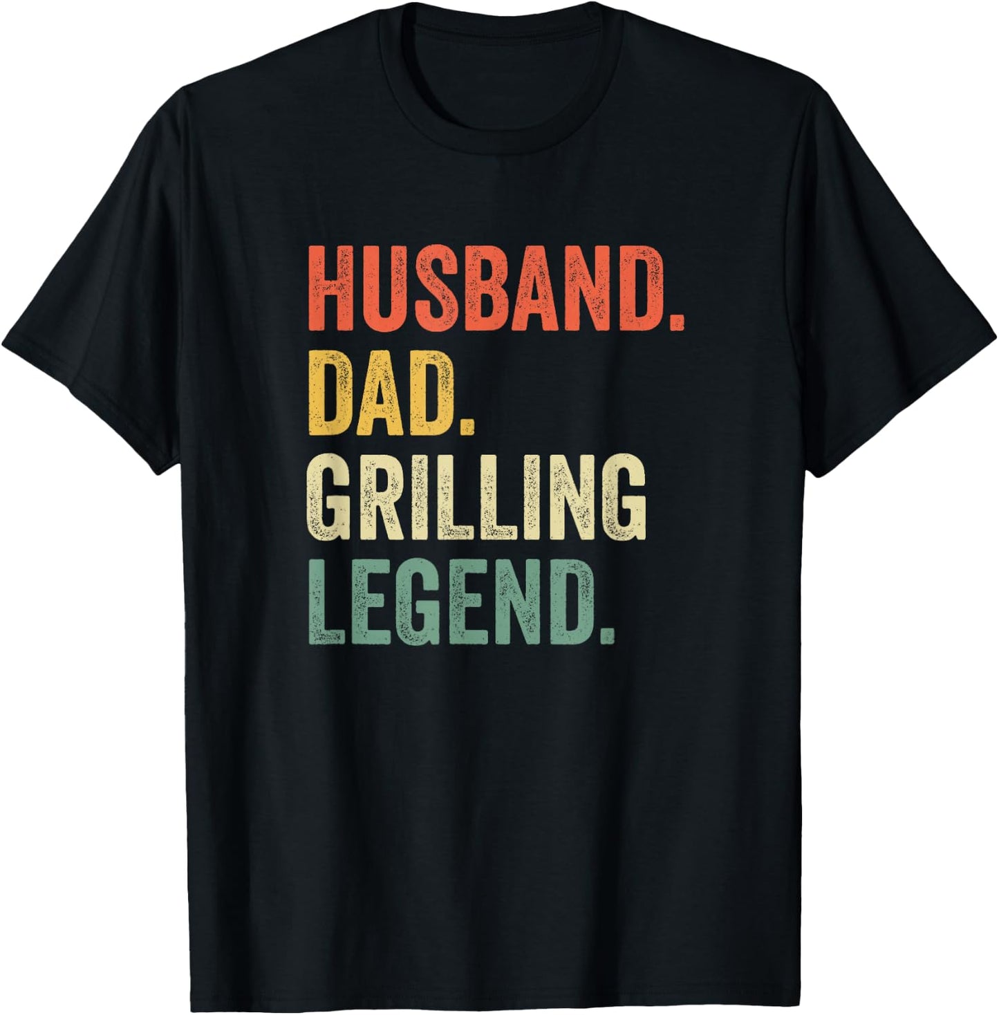 Grilling BBQ Father Funny Husband Grill Dad Legend T-Shirt - T-Shirt | Black